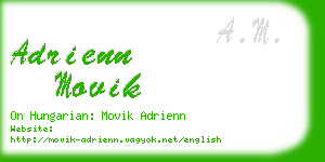 adrienn movik business card